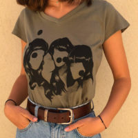 T-Shirt Dirty Femme kaki